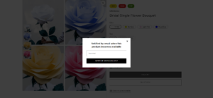 Featured product / product template (Block Notify me. Preview)