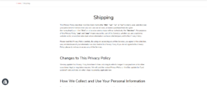 Pages. Shipping & Returns 2