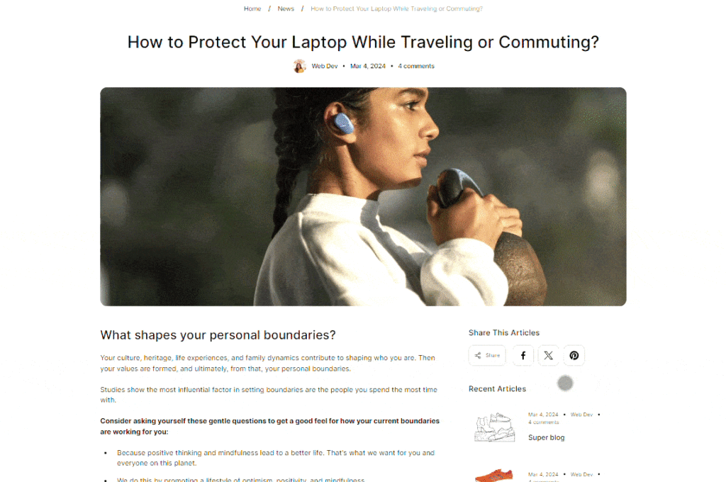 article template