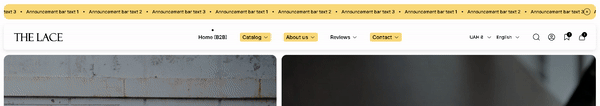 static header