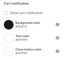 Cart notification