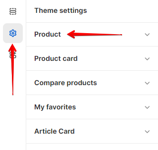 Product Settings