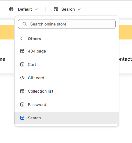 search page