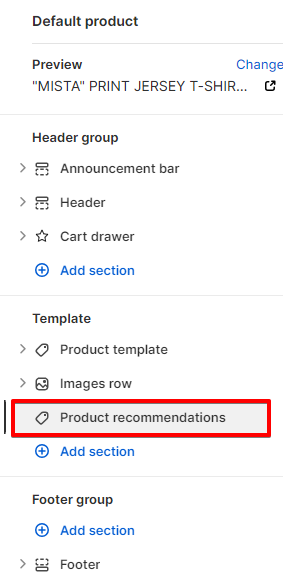 Adding a Section
