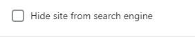 hide checkbox