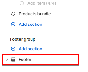Adding a section