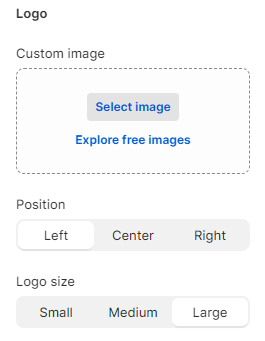 logo settings