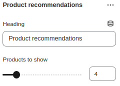 Section settings