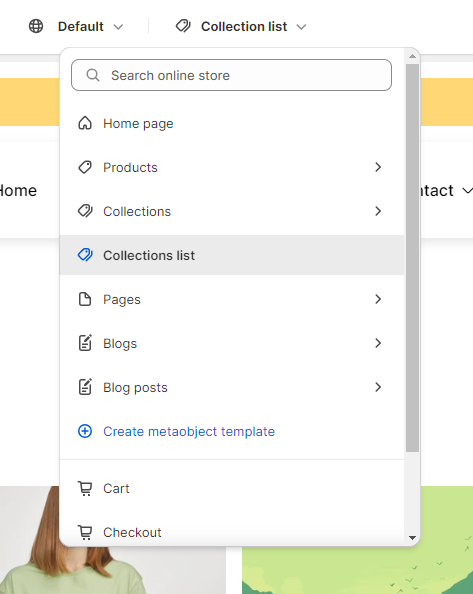 collection list template