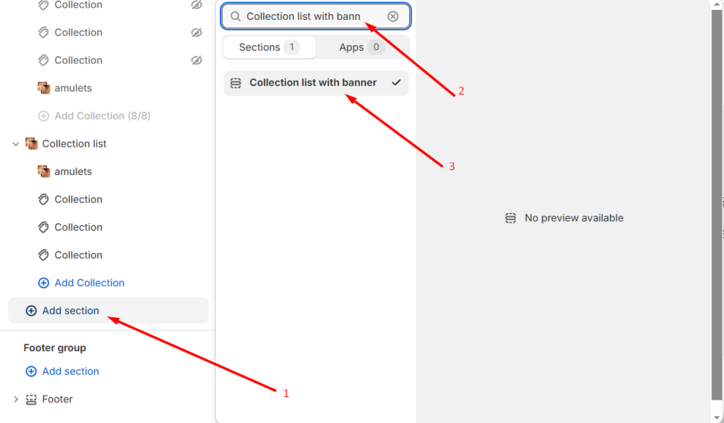 adding section