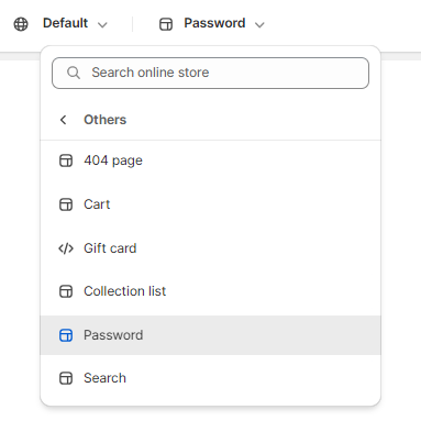 password template