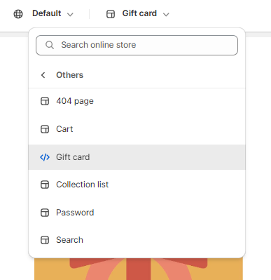 gift card template