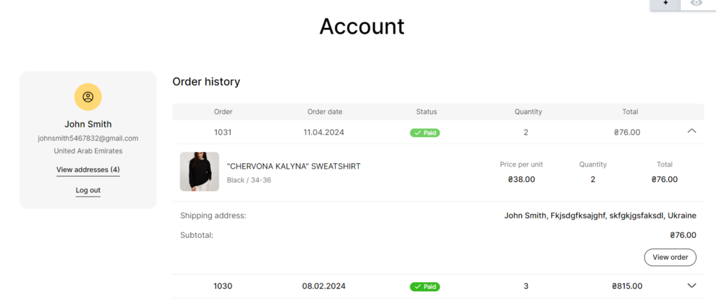 account