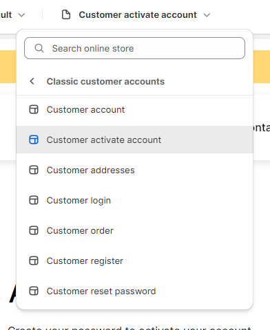 Activate account