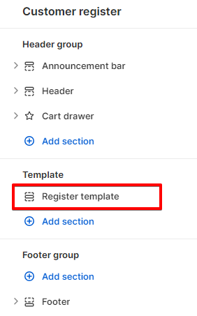 Adding a Section