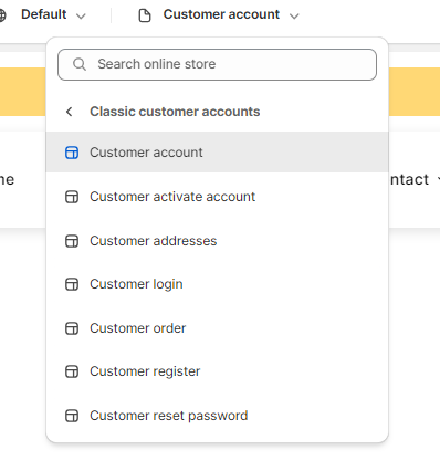 customer account