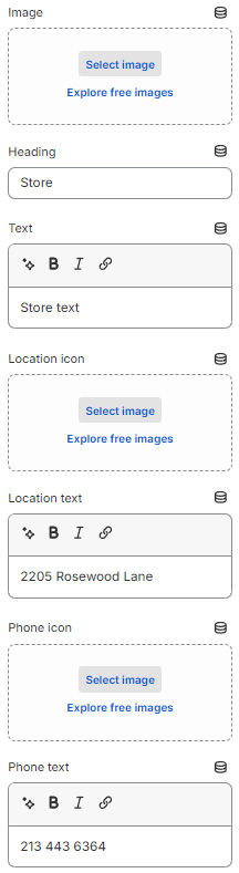 first block settings