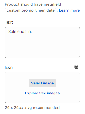 text settings