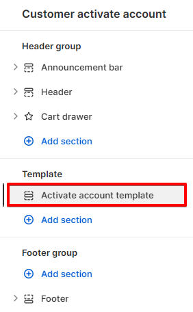 Adding a Section