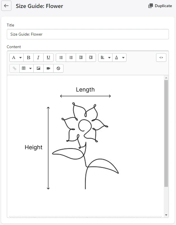 page with content