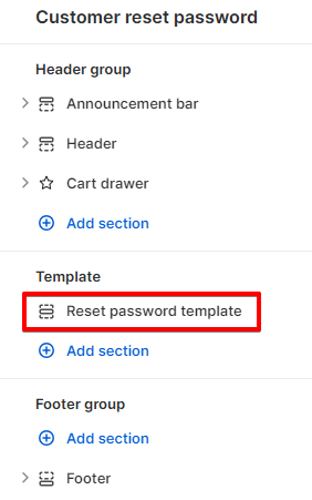 Adding a Section