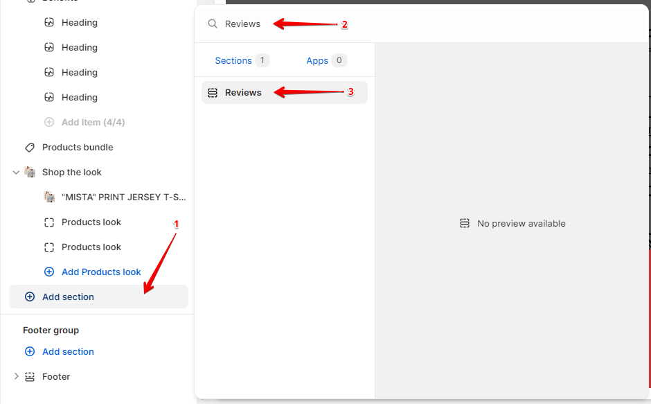 Adding a review section 