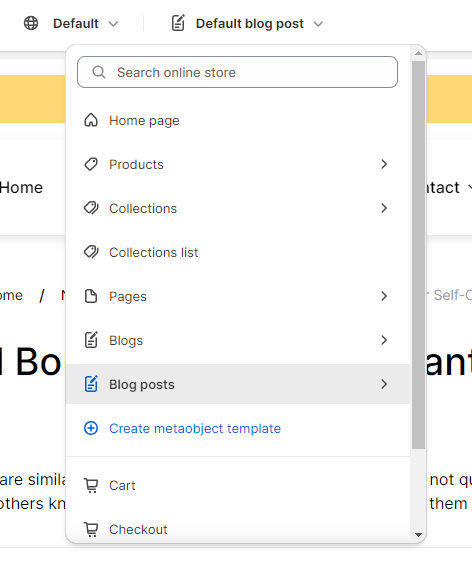 article template