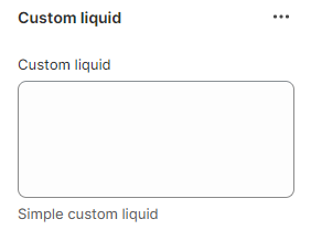 Block Custom liquid
