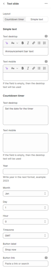 block test slide