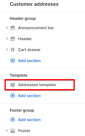 Adding a Section