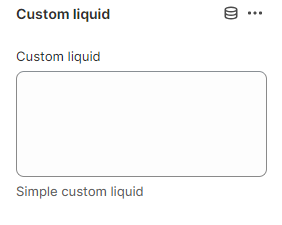 Block Custom liquid