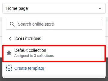Default collection