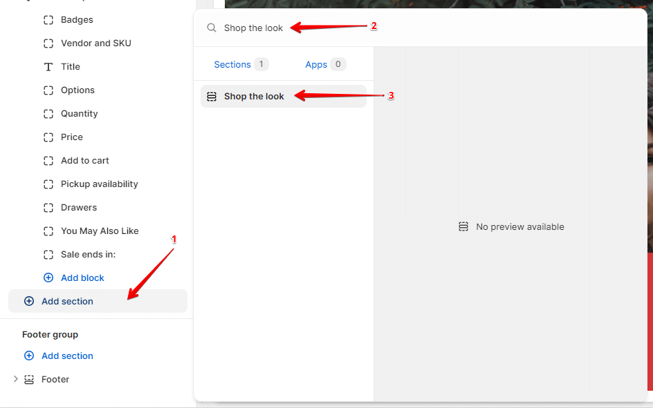 Adding a section