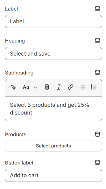 settings first image