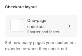 Checkout layout