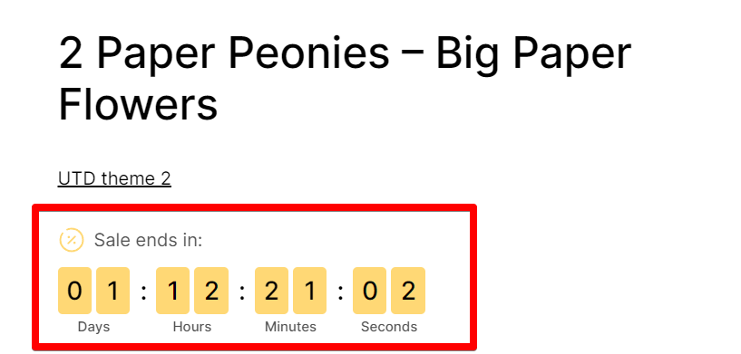 Block Countdown timer