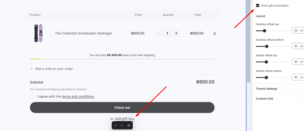 add button
