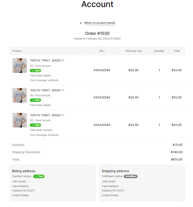 orders