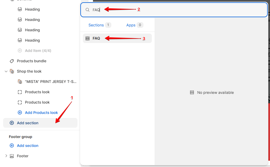 Adding a Section