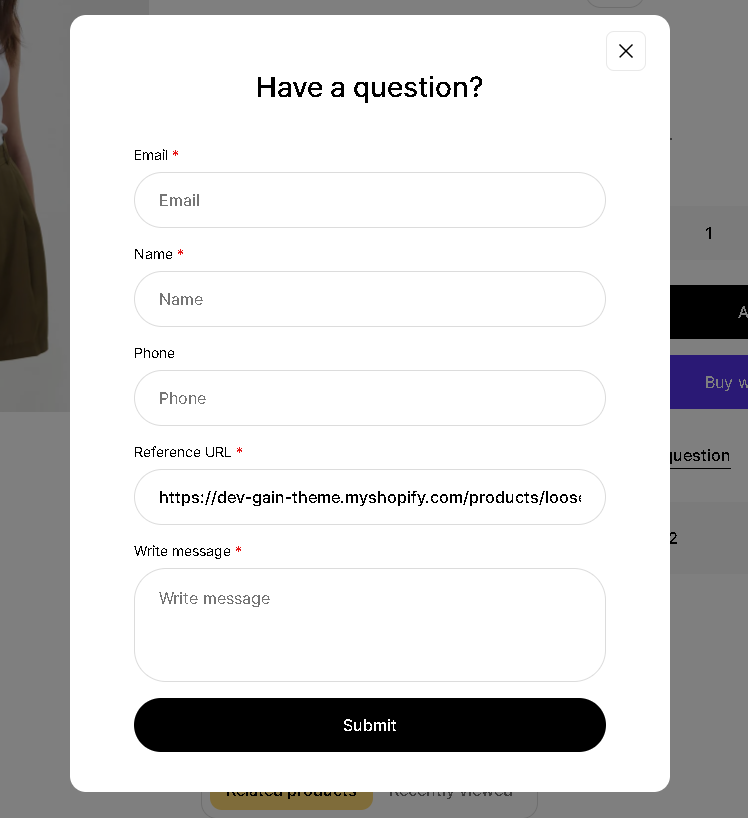 question form