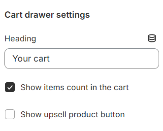 drawer settings