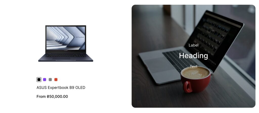 image with product left