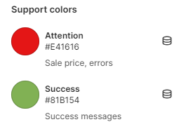 support colors