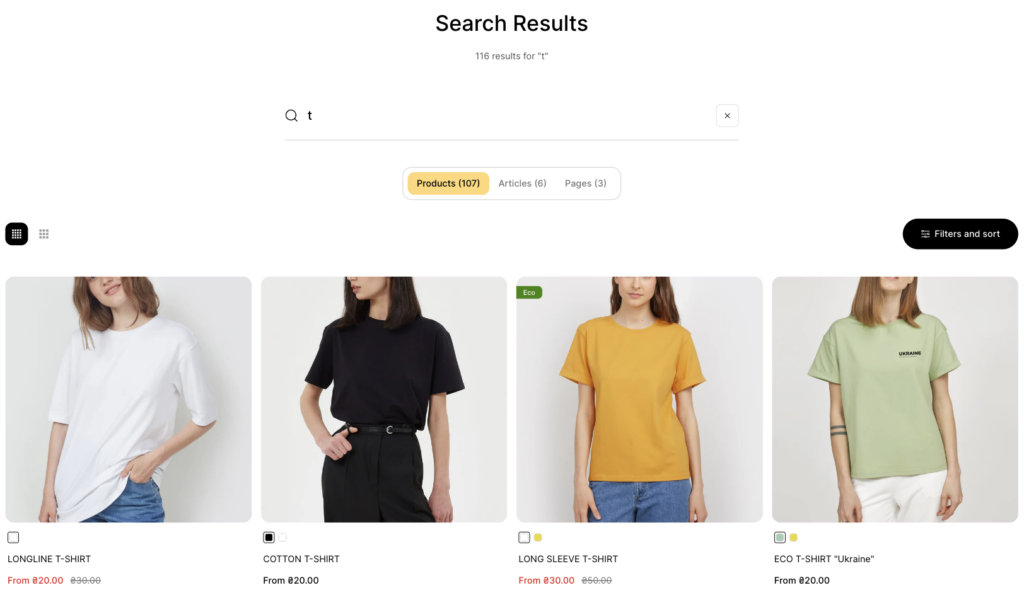 search template