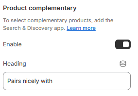 Product complementary