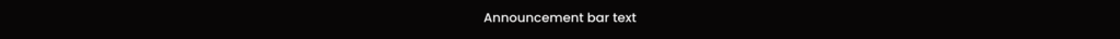 announcement bar simple