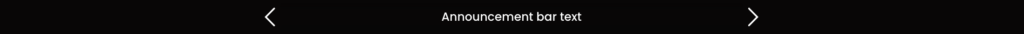 announcement bar slideshow