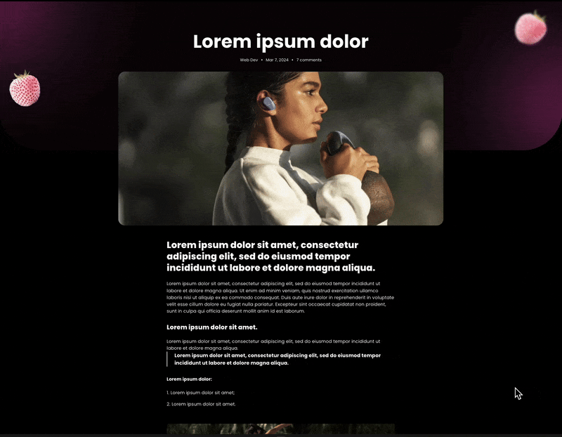 Article template