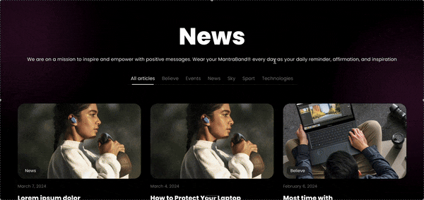 blog page