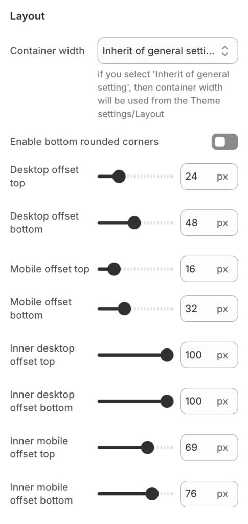 Blog template layout